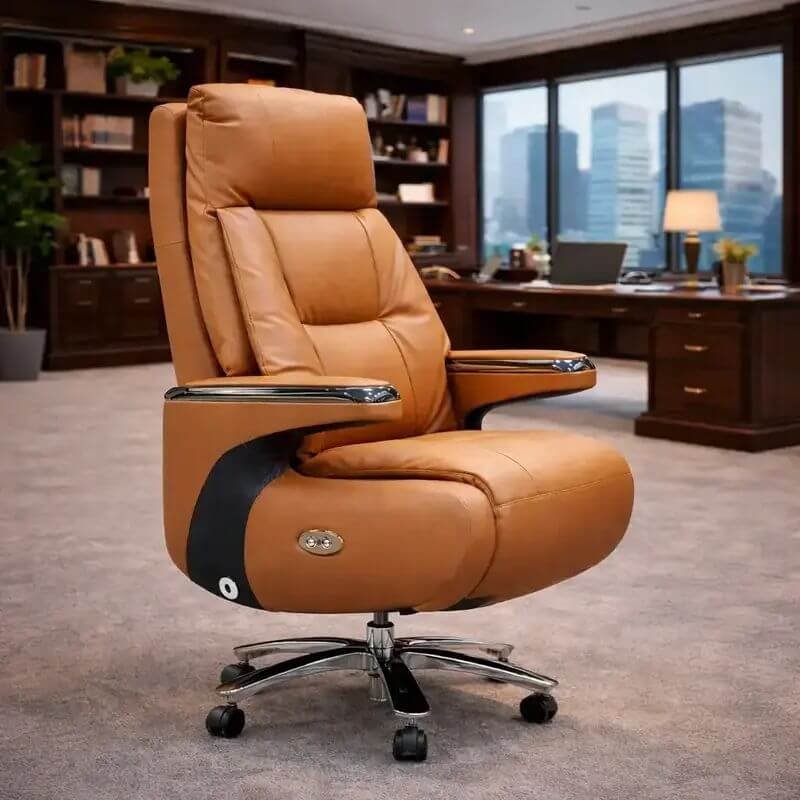 CRISMO Premium Leather Executive Recliner Chair