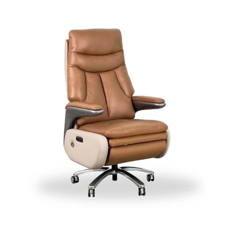 Premium Leather Finish Electric Recliner Chair