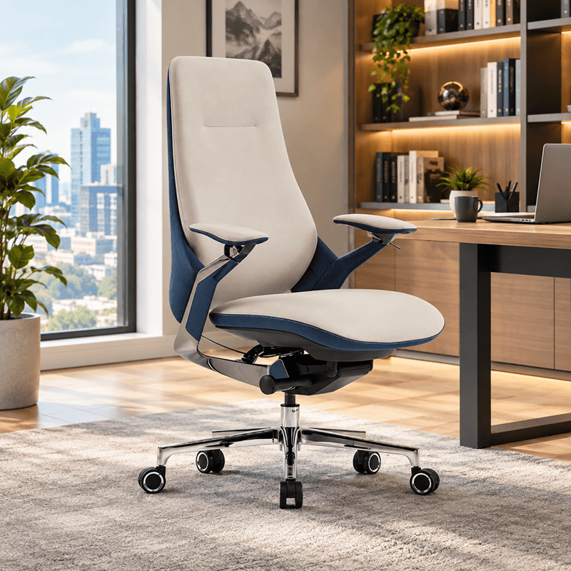 AeroLux Premium Leather Medium Back Executive Chair